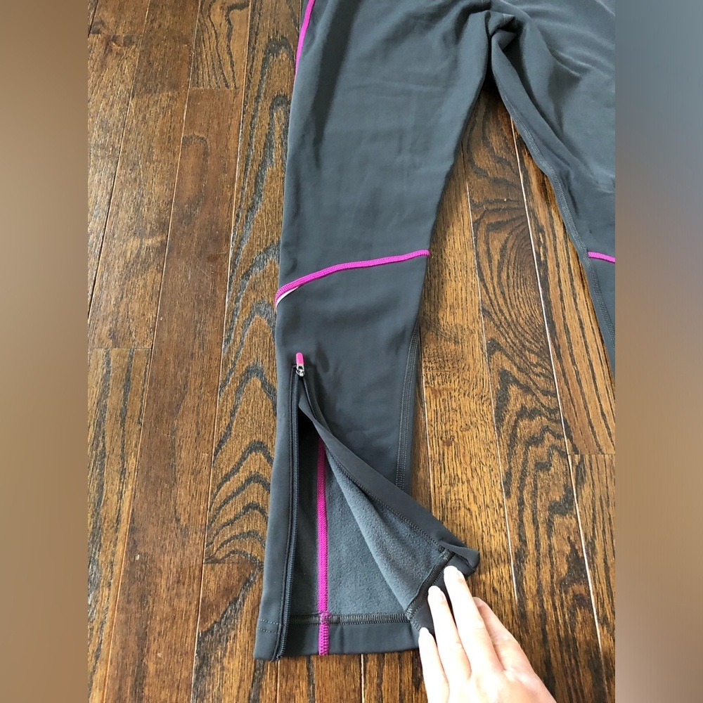 The North Face Women’s S Dark Gray Fleece-Lined Long Ankle Leggings w/Pockets - Picture 15 of 16